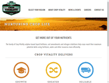 Tablet Screenshot of cropvitality.com